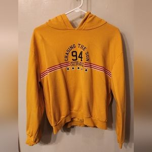 H&M Orange pullover hoodie